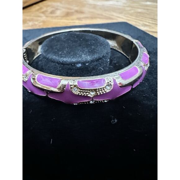 Sequin Nordstrom Multicolor Gold Tone Statement Enamel Bangle Bracelet # 202 - Picture 2 of 3